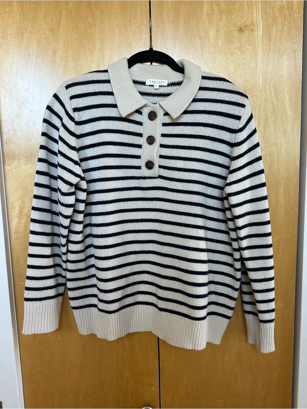 Demylee striped collared sweater